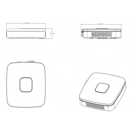 HDCVI 4(5)-канален XVR4104C-S2