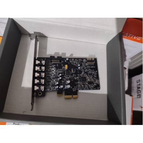 Creative Sound Blaster Audigy Fx V2 5.1 PCIe, Hi-Res 24-bit/192kHz / Разопакован