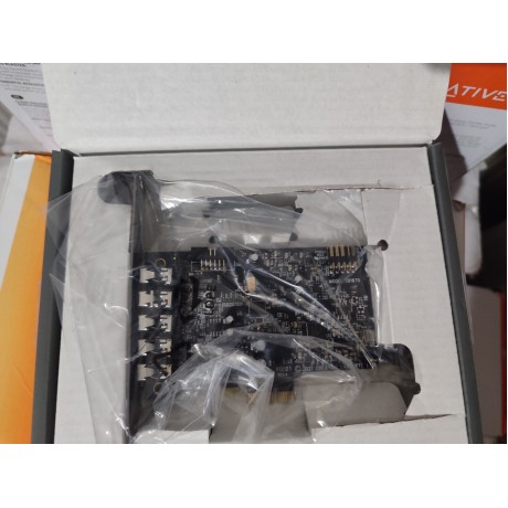 Creative Sound Blaster Audigy Fx V2 5.1 PCIe, Hi-Res 24-bit/192kHz / Разопакован