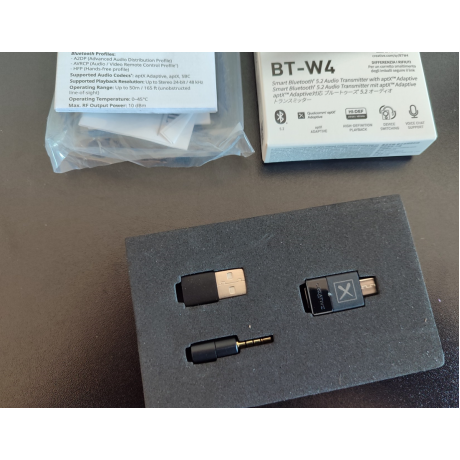 Creative BT-W4 USB Bluetooth 5.2 Audio Transmitter – PC, Mac, PS5, PS4 / Разопакован