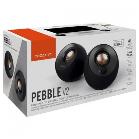 Creative Pebble V2 – Компактни 2.0 колони с USB захранване - Разопакован