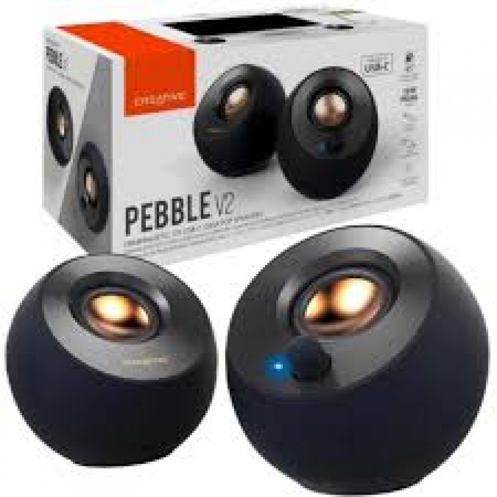 Creative Pebble V2 – Компактни 2.0 колони с USB захранване - Разопакован