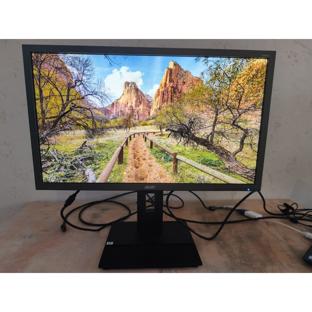Монитор Acer B246HL – 24" Full HD монитор с вградени говорители | Клас A