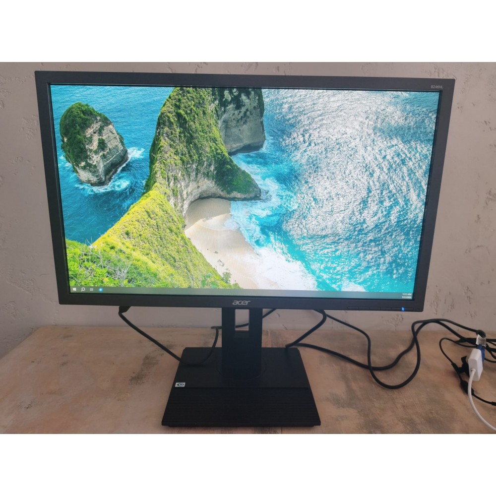 Монитор Acer B246HL – 24" Full HD монитор с вградени говорители | Клас A -