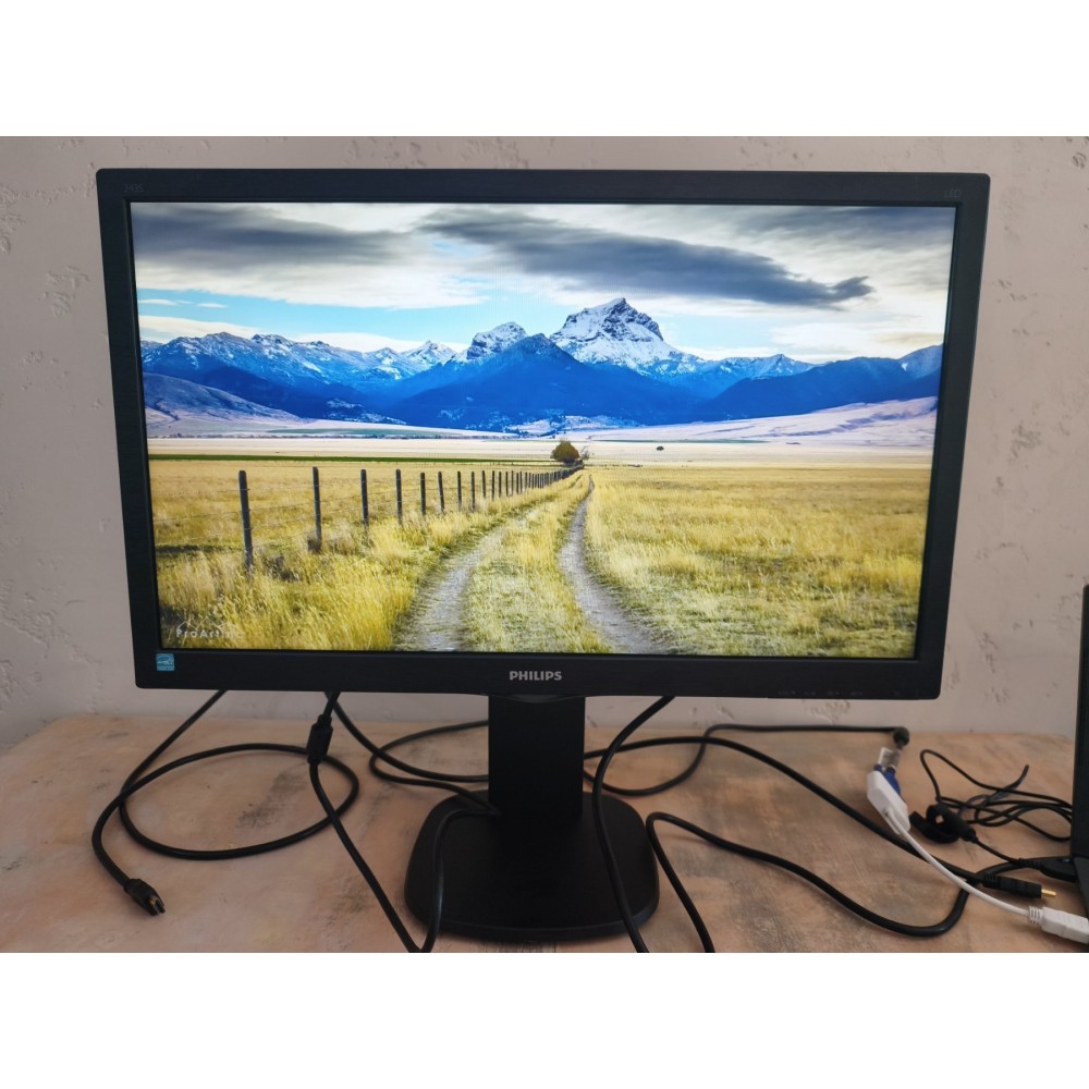 Монитор Philips 243S5L – 24" Full HD монитор с HDMI, DisplayPort и USB Hub | Клас A -