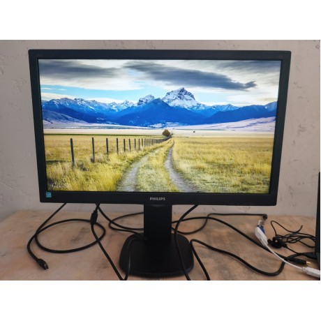 Монитор Philips 243S5L – 24" Full HD монитор с HDMI, DisplayPort и USB Hub | Клас A -