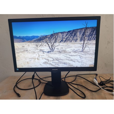 Монитор Philips 243S5L – 24" Full HD монитор с HDMI, DisplayPort и USB Hub | Клас Б