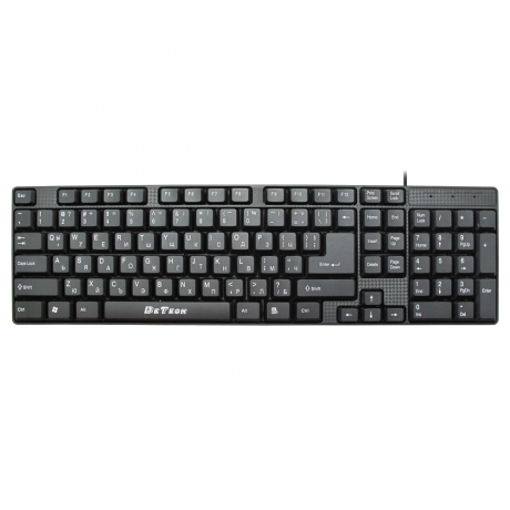 Клавиатура DeTech DE6079, USB, Кирилизирана, Черен - 6079