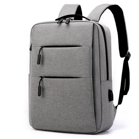Раница за лаптоп No brand BP-03, 15.6", Сив - 45289