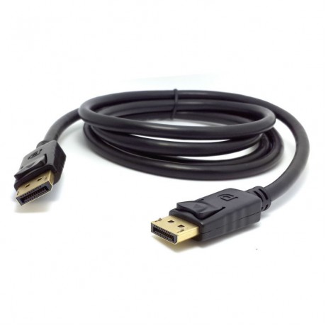 Кабел DeTech DP - DP M/M, 14+1 cooper, 5м, Черен - 18272