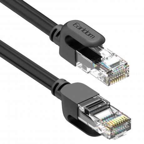 Кабел Earldom ET-NW1 LAN - LAN, CAT6 UTP, 5м, Черен - 18389